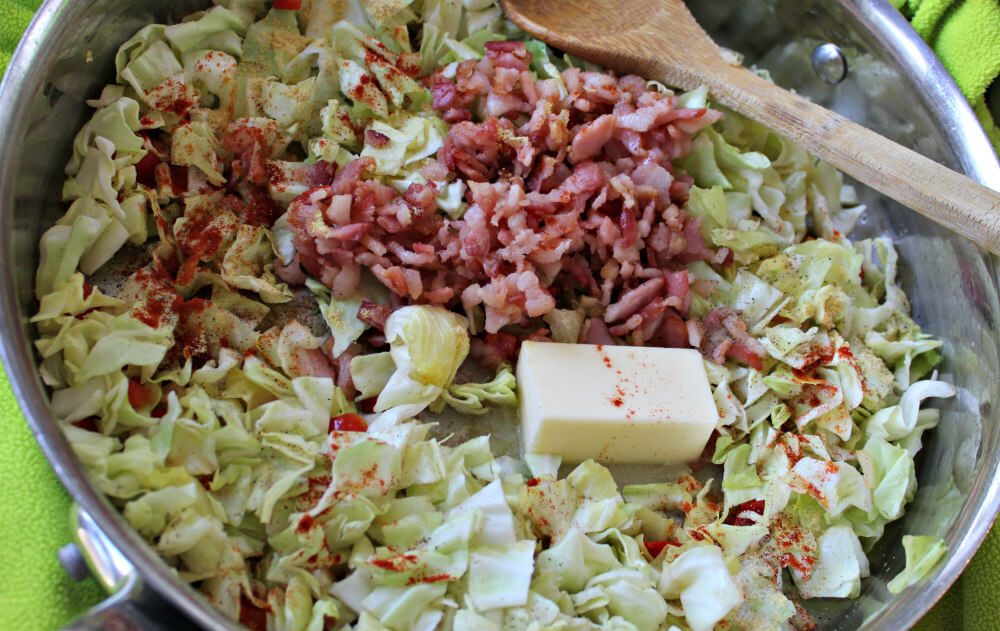 Fried Cabbage with Bacon Keto2