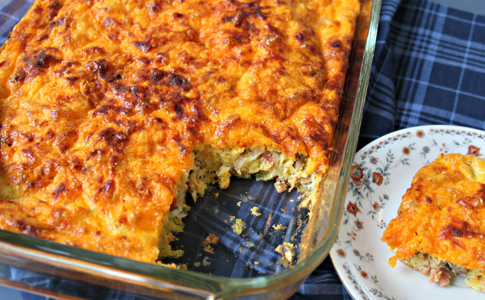 Keto Cheesy Bacon Breakfast Casserole3