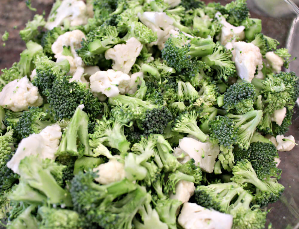 Amish Broccoli Cauliflower Keto Salad3a