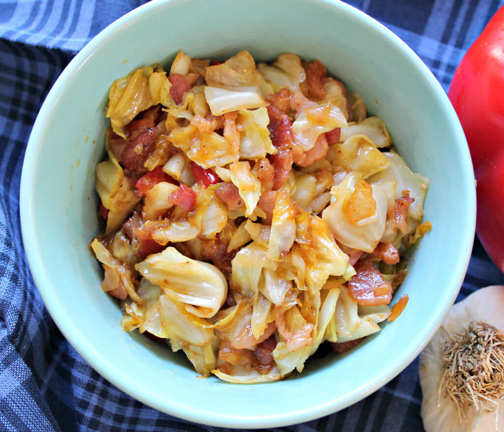 Fried Cabbage with Bacon Keto4
