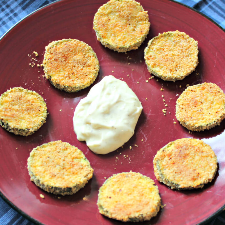 Keto Baked Zucchini Coins with Garlic Aioli1