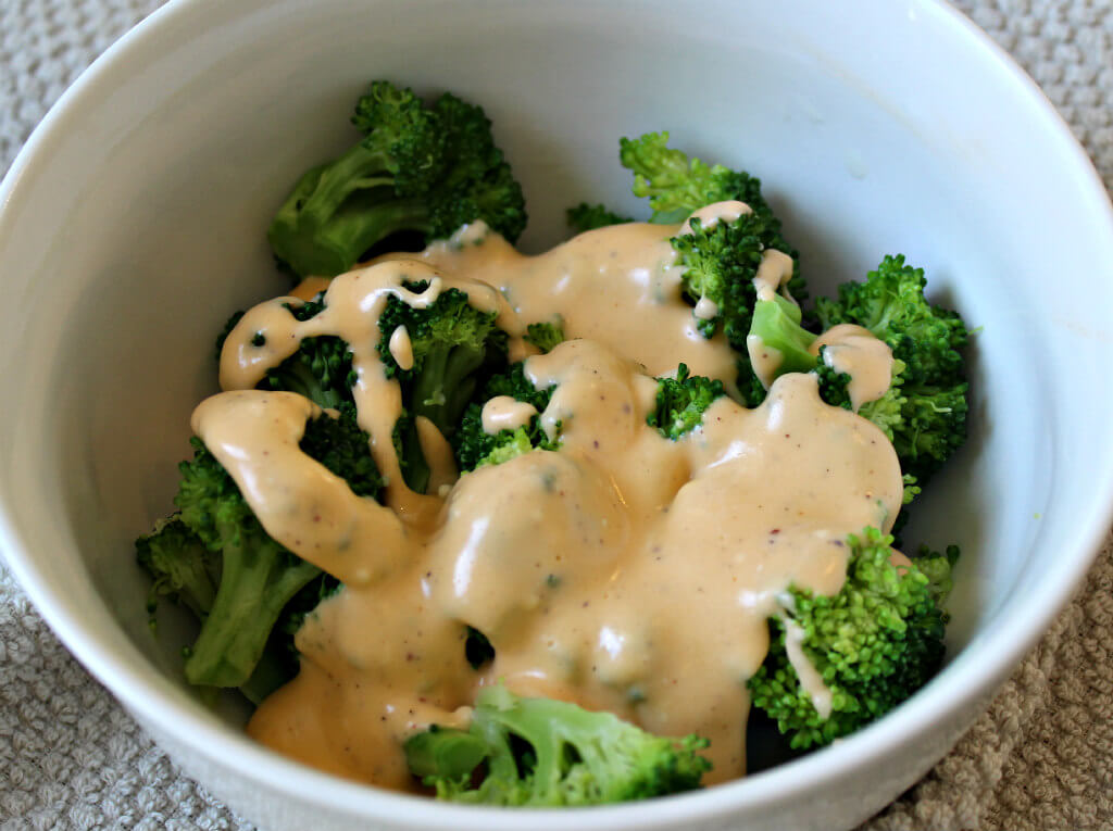 Broccoli With Keto Cheese Sauce - Splash Of Keto