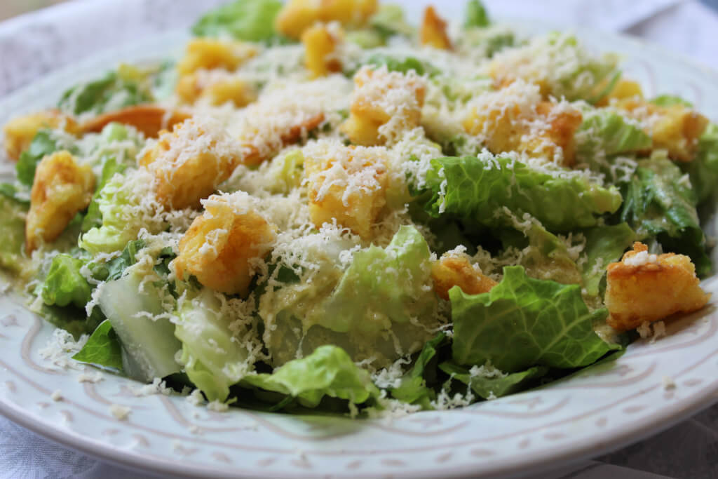 Caesar Salad Keto Croutons7