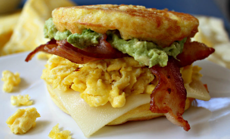 Chaffle Recipe - Breakfast Sandwich - Birdz of a Feather