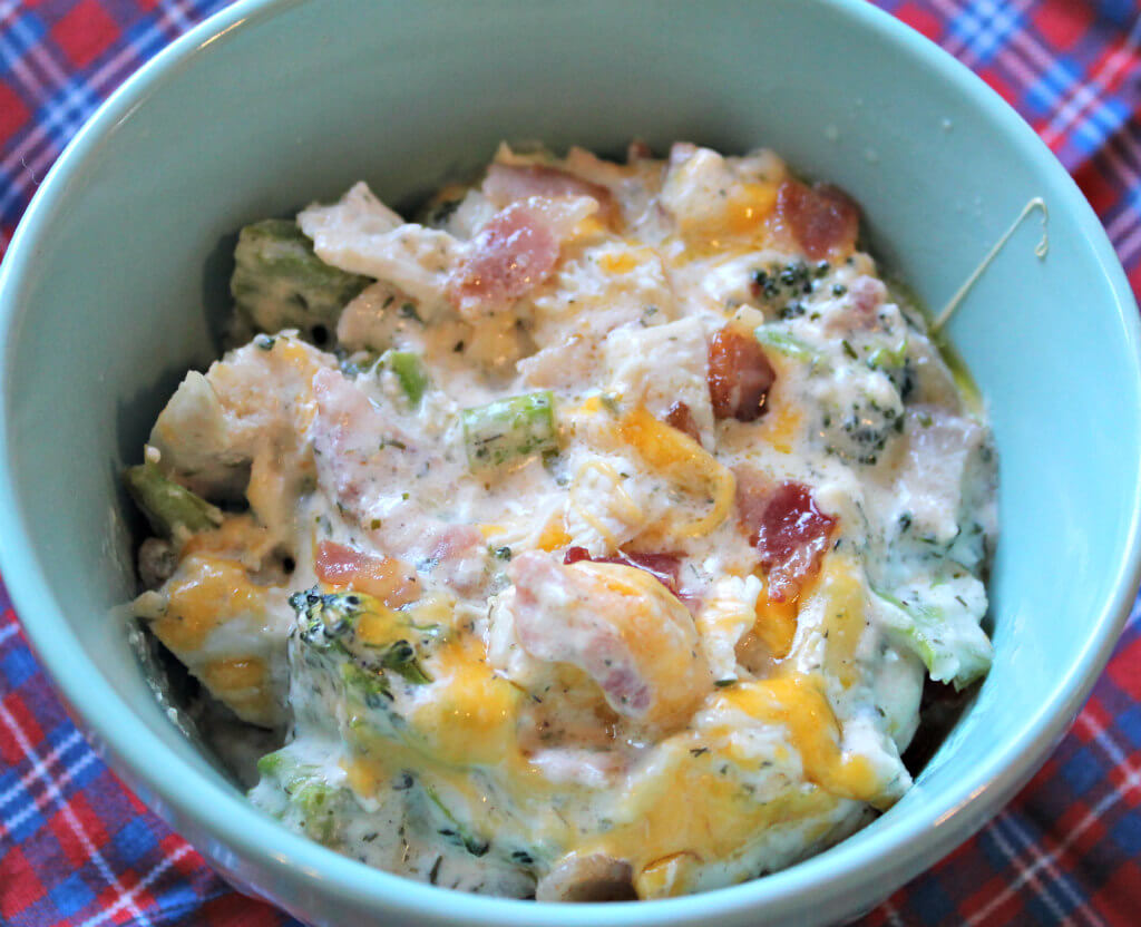Chicken Bacon Broccoli Keto Casserole1