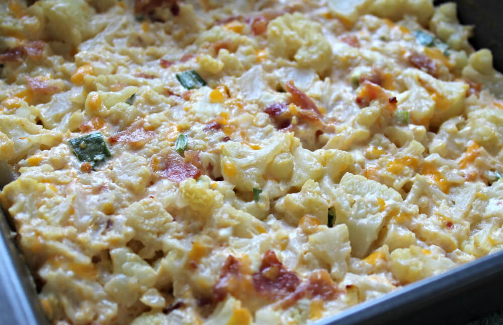 Loaded Buffalo Cauliflower Keto Casserole2