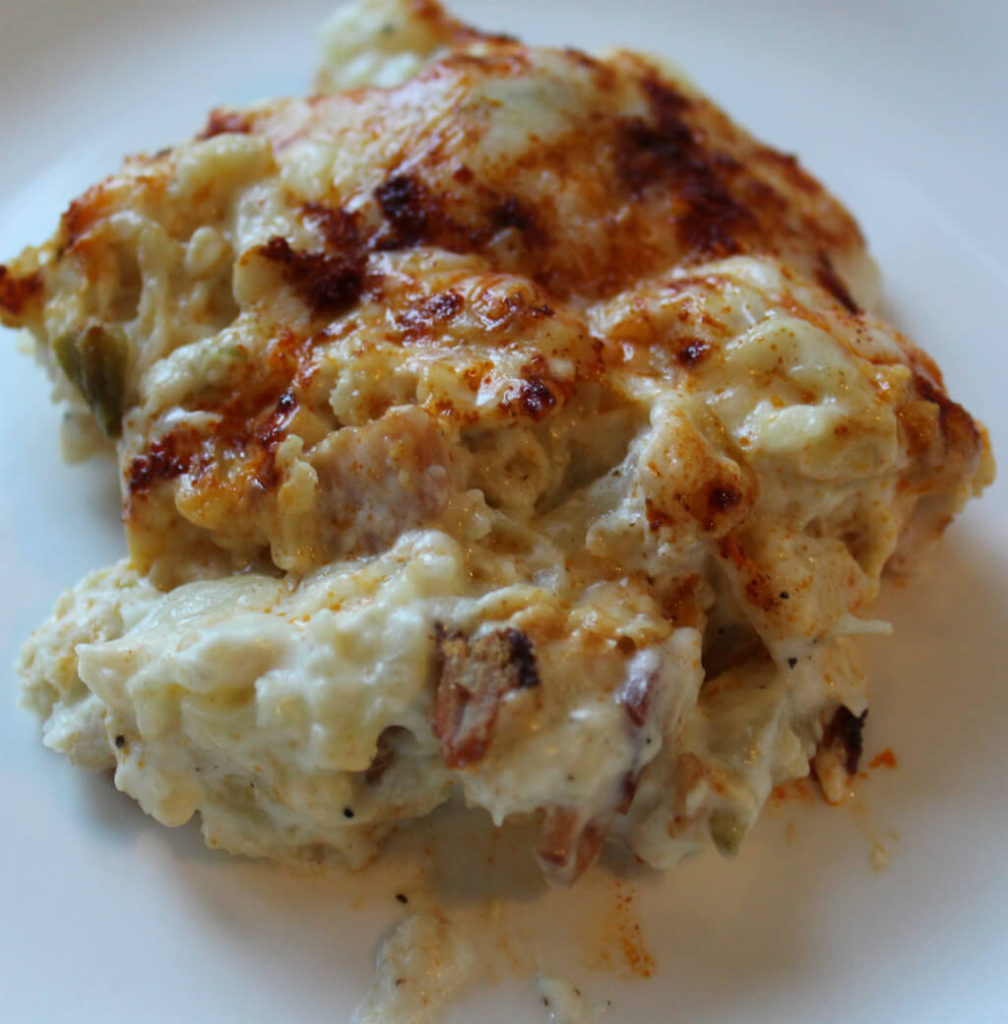 Cauliflower Chicken Keto Jalapeno Popper Casserole5