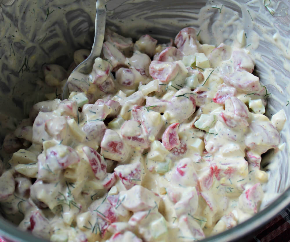 Radish Keto Potato Salad6