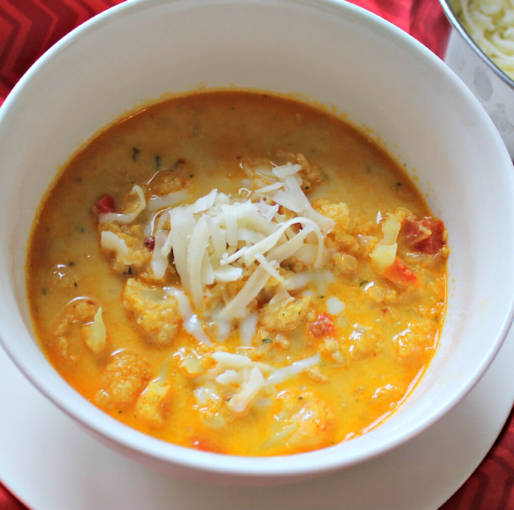 Roasted Cauliflower Keto Soup4