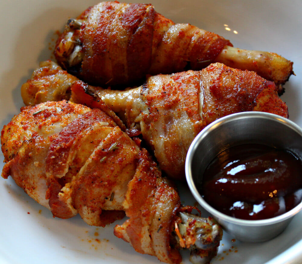 Keto Crockpot Bacon Wrapped Drumsticks4