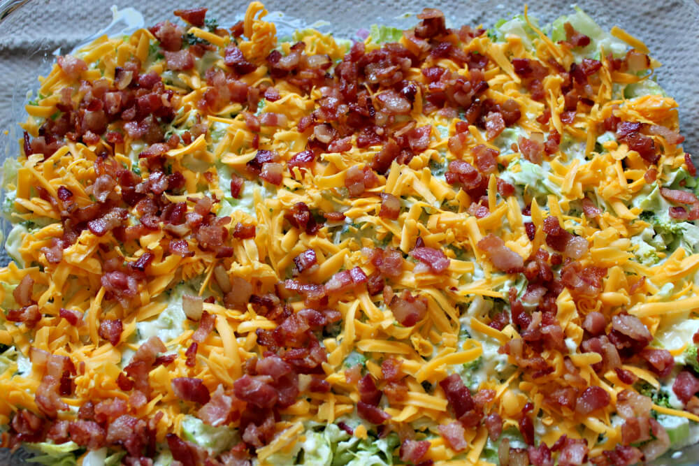 Layered Keto Overnight Salad6