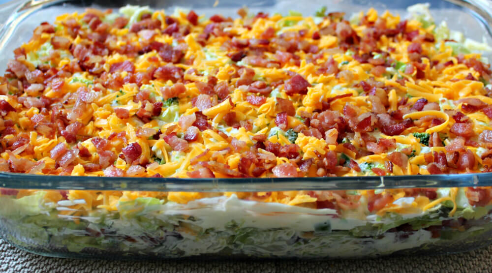 Layered Keto Overnight Salad7