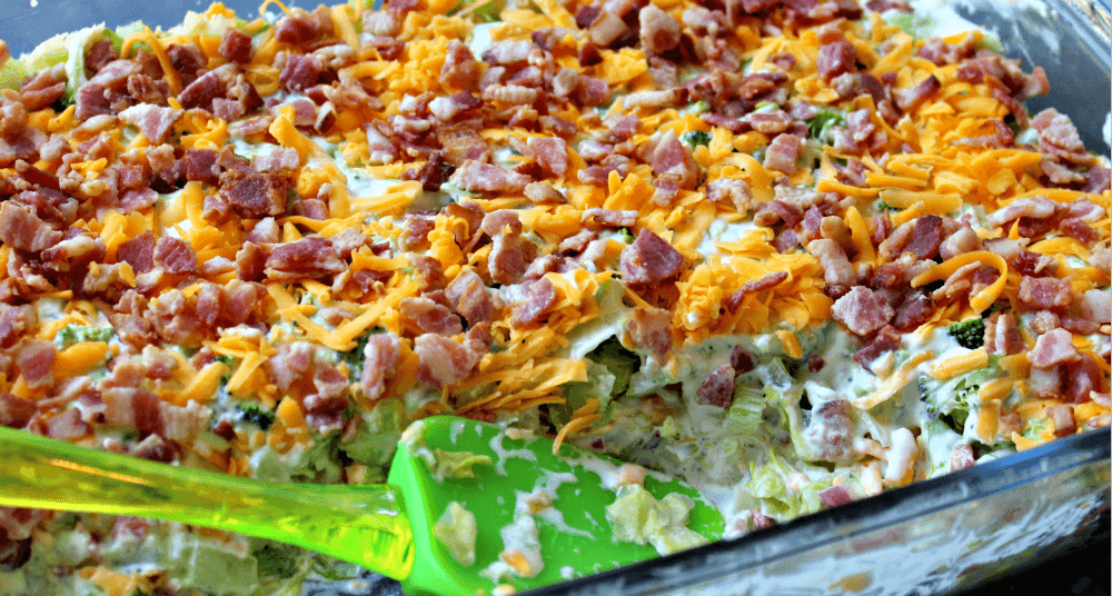 Layered Keto Overnight Salad9