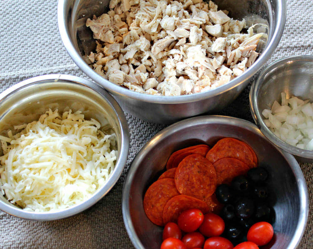 Pepperoni Pizza Keto Chicken Salad2