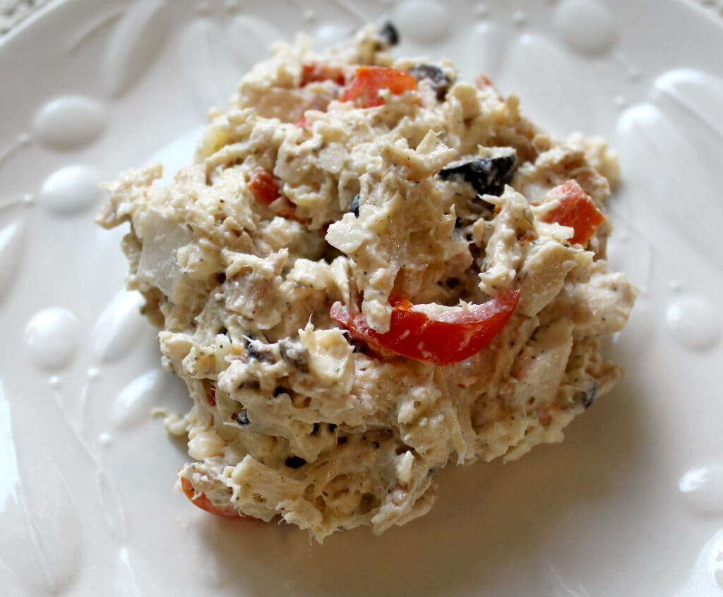 Pepperoni Pizza Keto Chicken Salad6