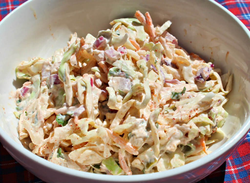 Creamy Cilantro Lime Keto Coleslaw1