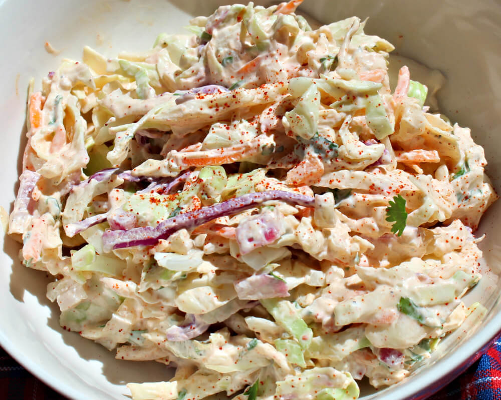 Creamy Cilantro Lime Keto Coleslaw4
