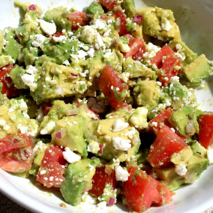 Avocado Tomato Feta Keto Salad1