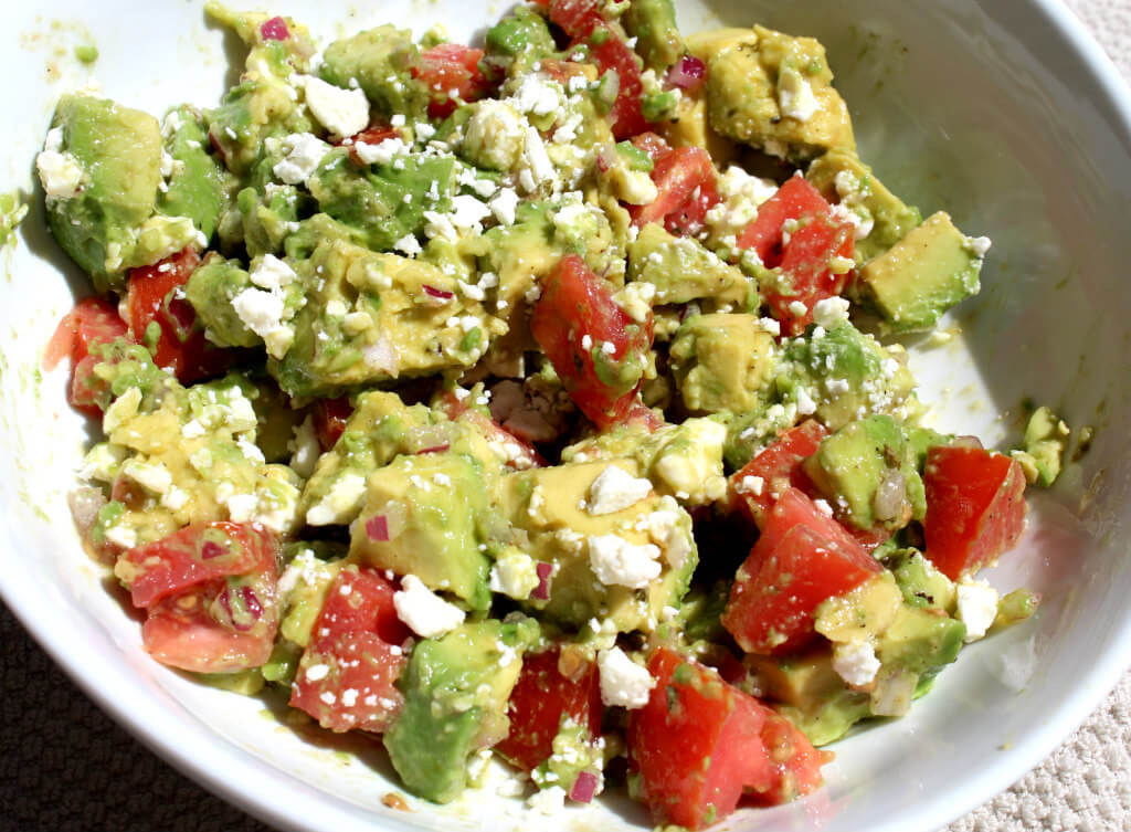 Avocado Tomato Feta Keto Salad1