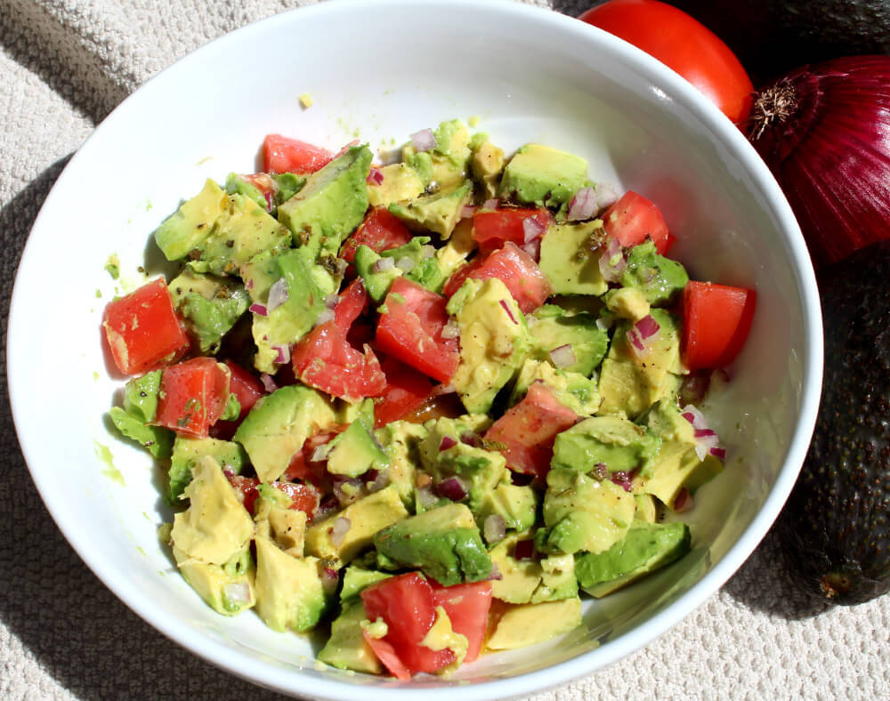 Avocado Tomato Feta Keto Salad5