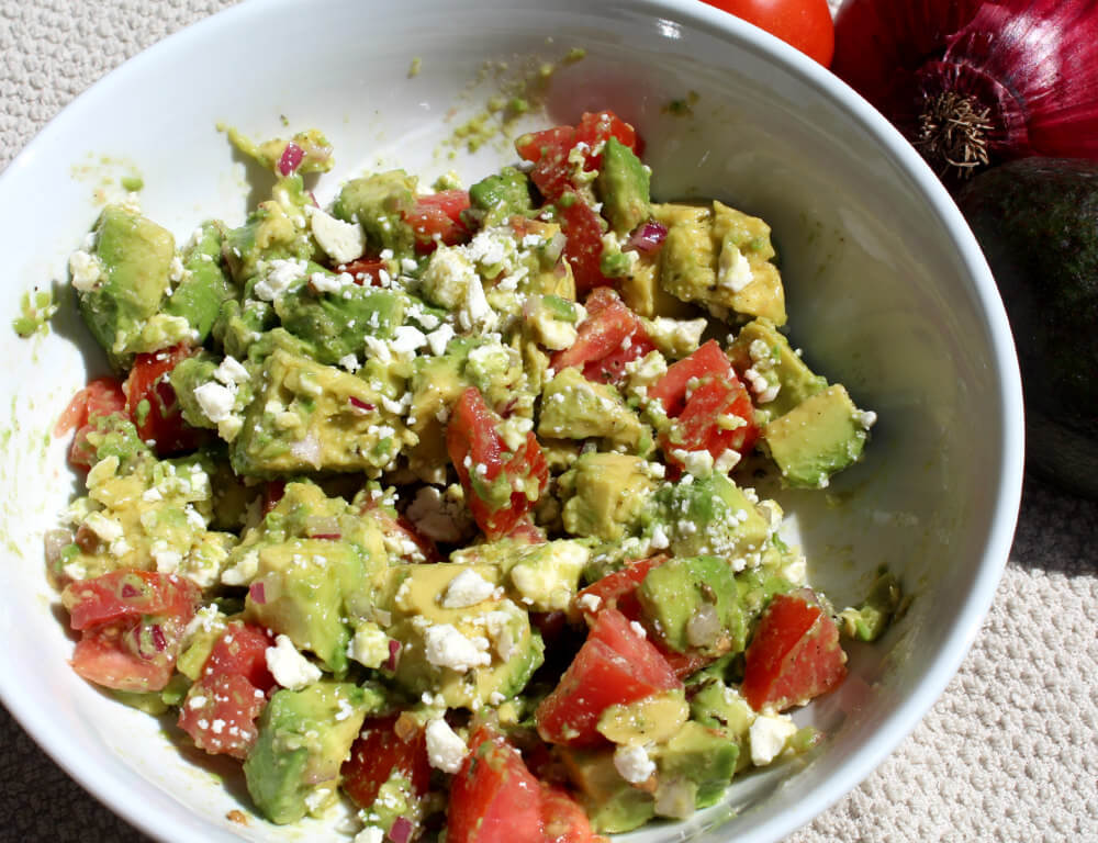 Avocado Tomato Feta Keto Salad6
