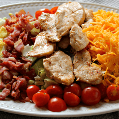 Cobb Salad with Keto Blue Cheese Dressing1