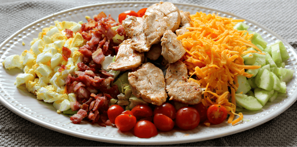 Cobb Salad with Keto Blue Cheese Dressing1