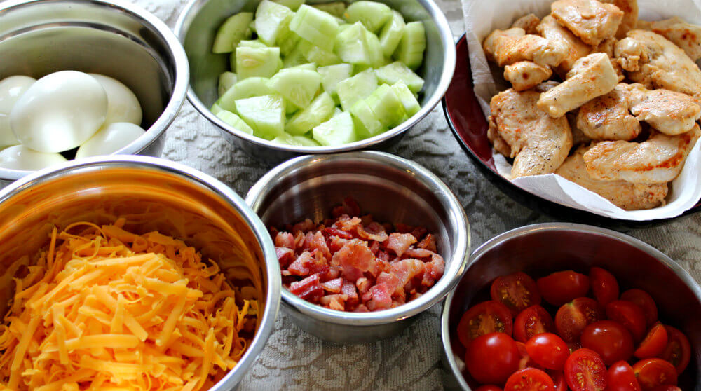 Cobb Salad with Keto Blue Cheese Dressing6