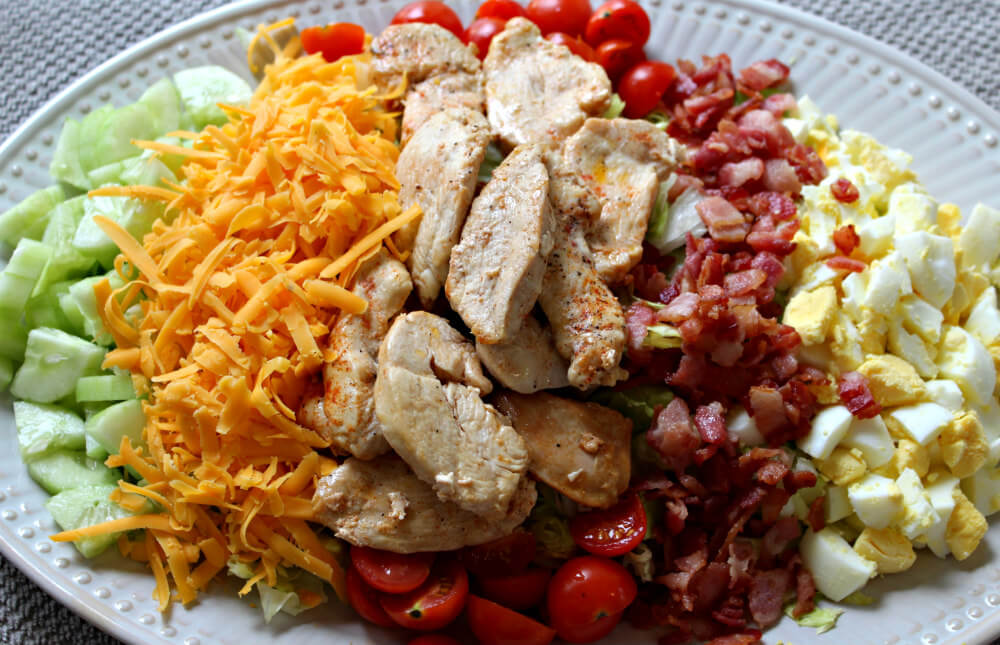 Cobb Salad with Keto Blue Cheese Dressing7