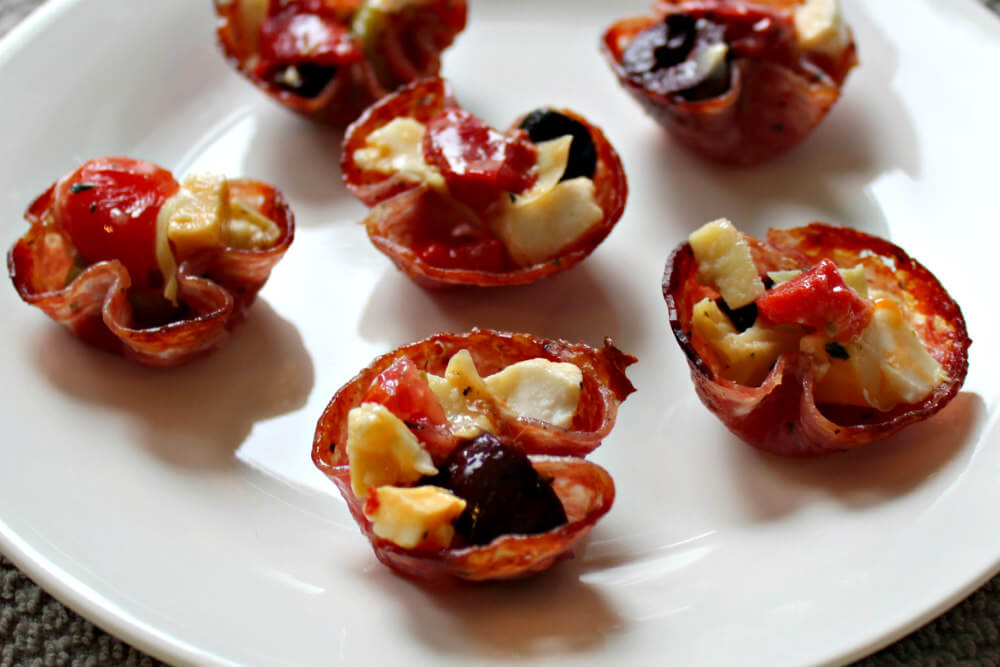 Mini Keto Salami Cup Appetizers7