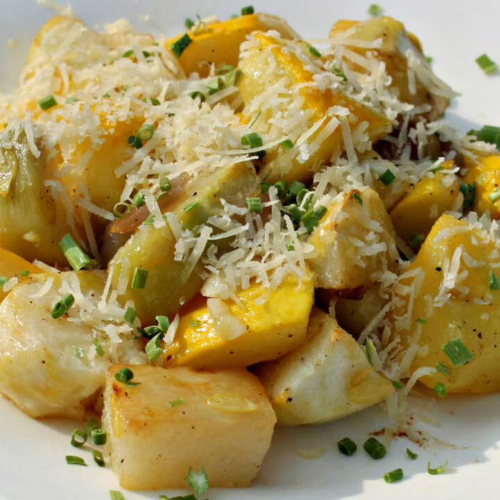 Roasted Keto Kohlrabi with Patty Pan Squash1