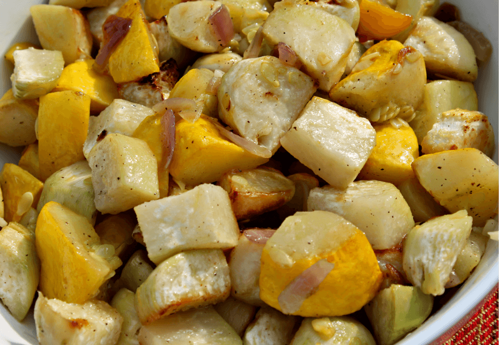 Roasted Keto Kohlrabi with Patty Pan Squash6