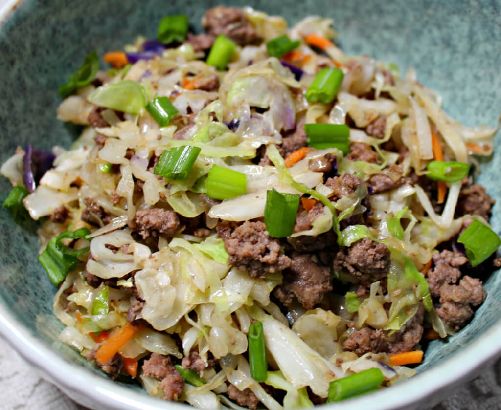 Easy Keto Asian Beef And Cabbage Stir Fry - Splash Of Keto