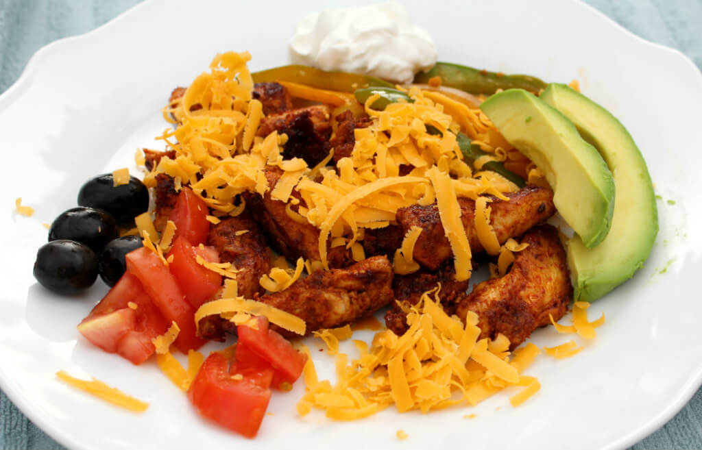 Low Carb Chicken Fajitas - Splash Of Keto