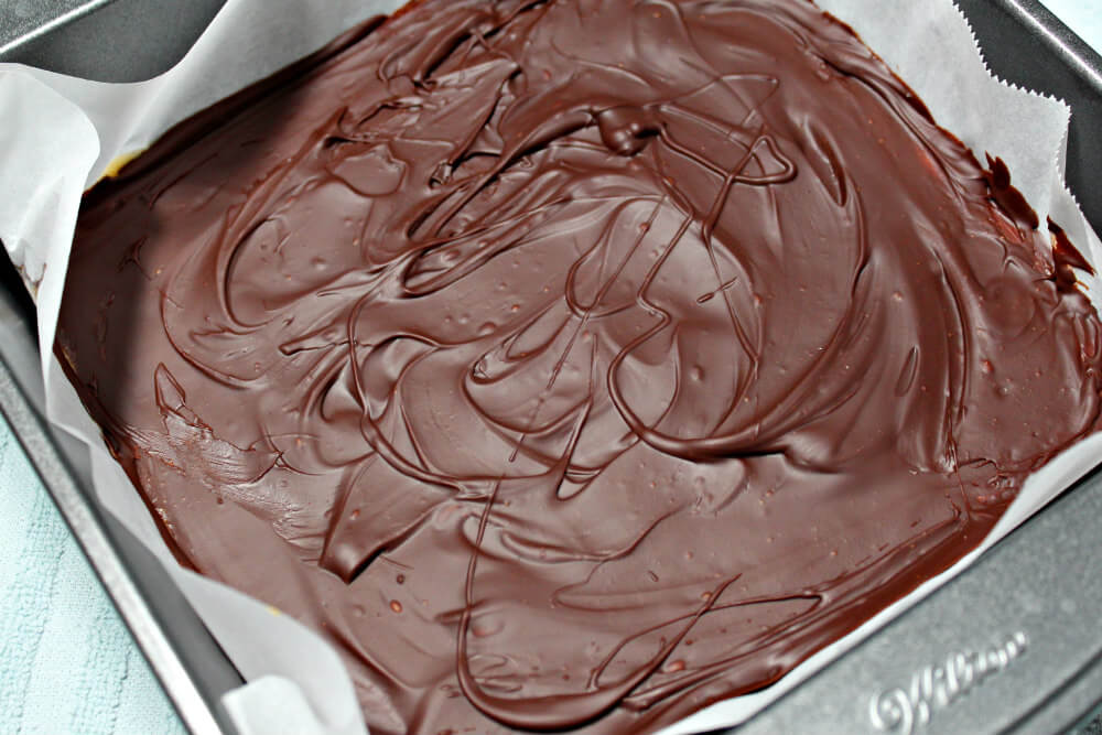 Keto No-Bake Peanut Butter Chocolate Bars7