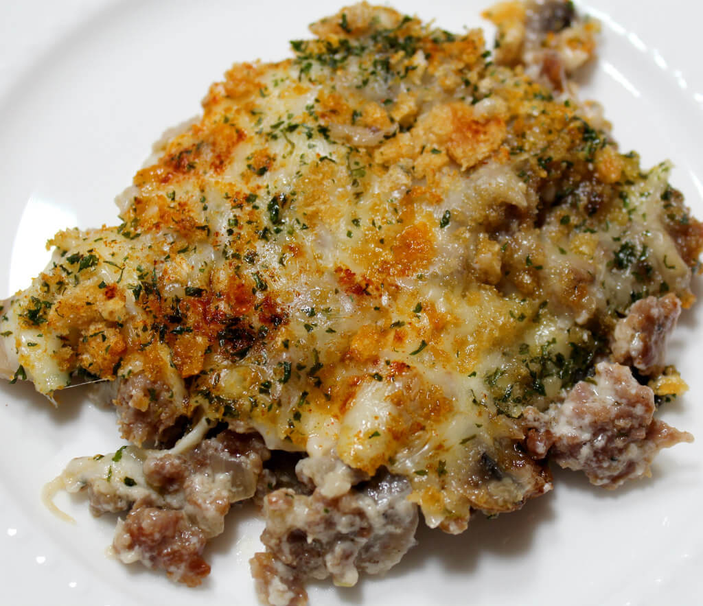 Deconstructed Keto Stuffed Mushroom Casserole6