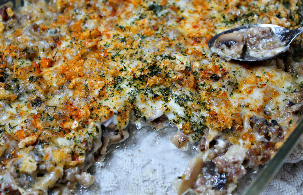Deconstructed Keto Stuffed Mushroom Casserole8