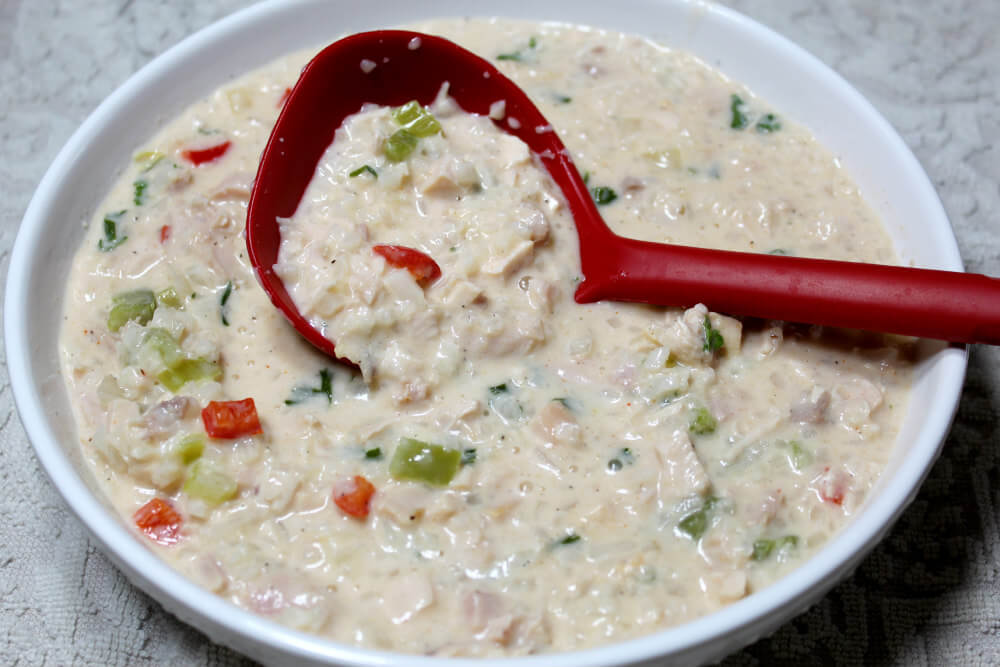 Creamy Keto Chicken Rice Soup4