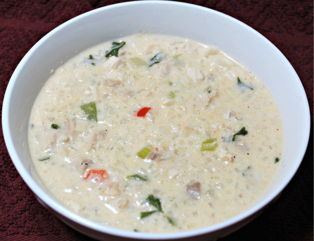 Creamy Keto Chicken Rice Soup5