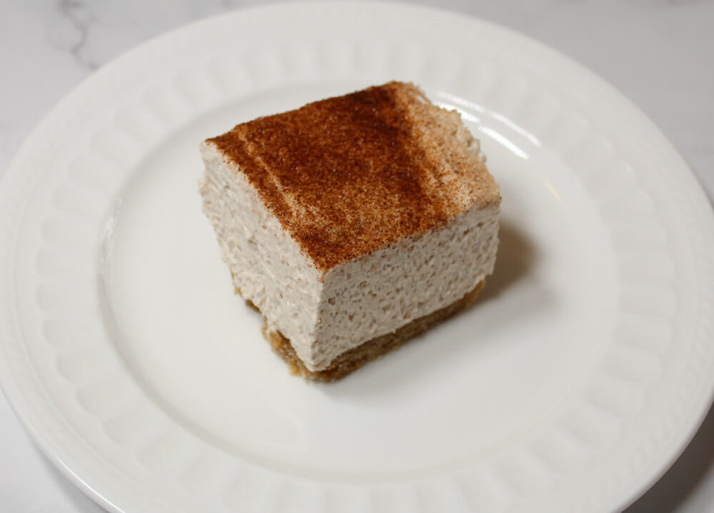 Keto Cinnamon Sugar Cheesecake Bars9