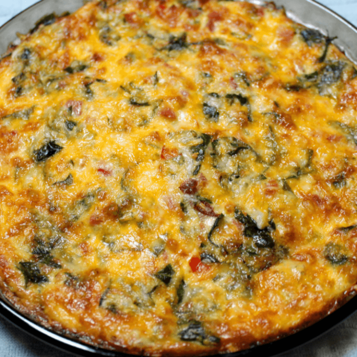 Crustless Keto Ham and Spinach Quiche1