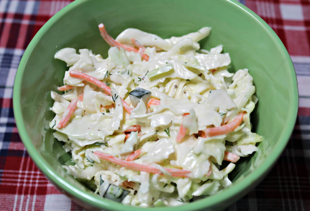 Dill Pickle Keto Coleslaw5