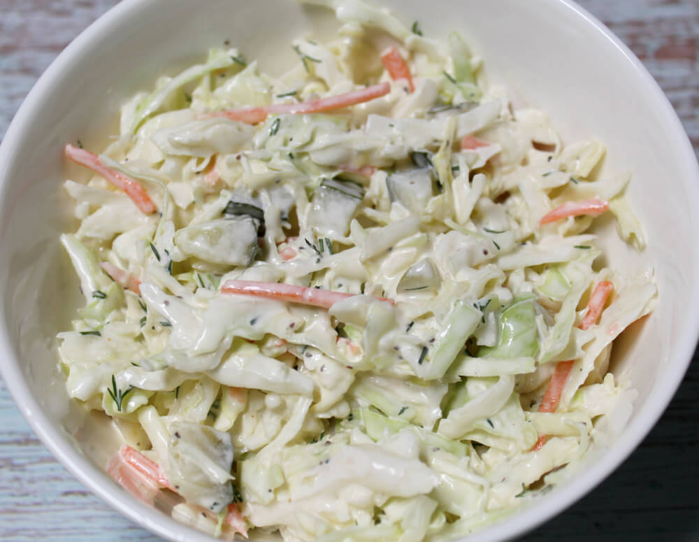 Dill Pickle Keto Coleslaw7