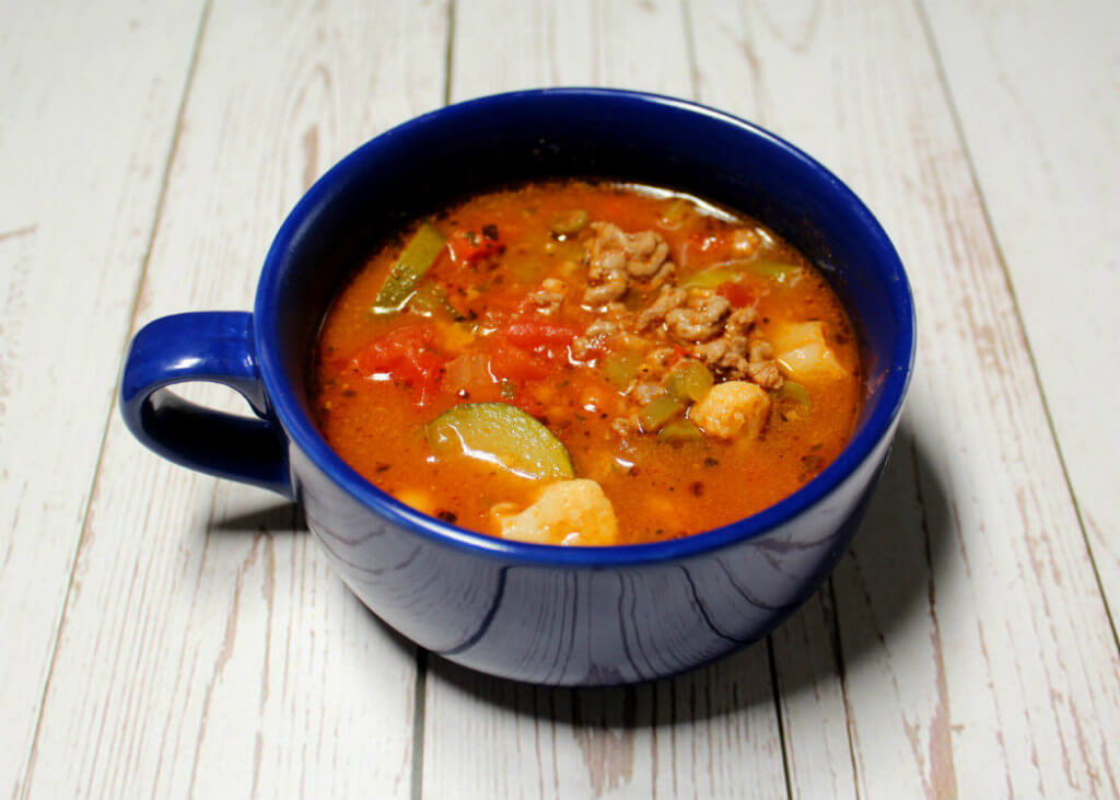 Hamburger Vegetable Keto Soup1