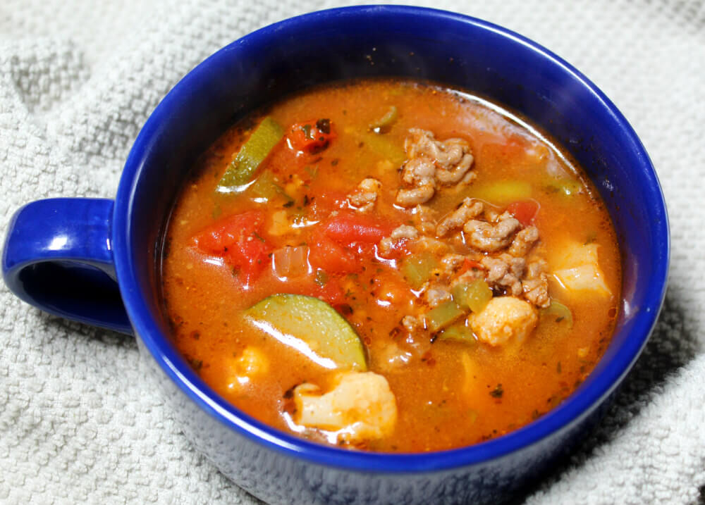 Hamburger Vegetable Keto Soup6