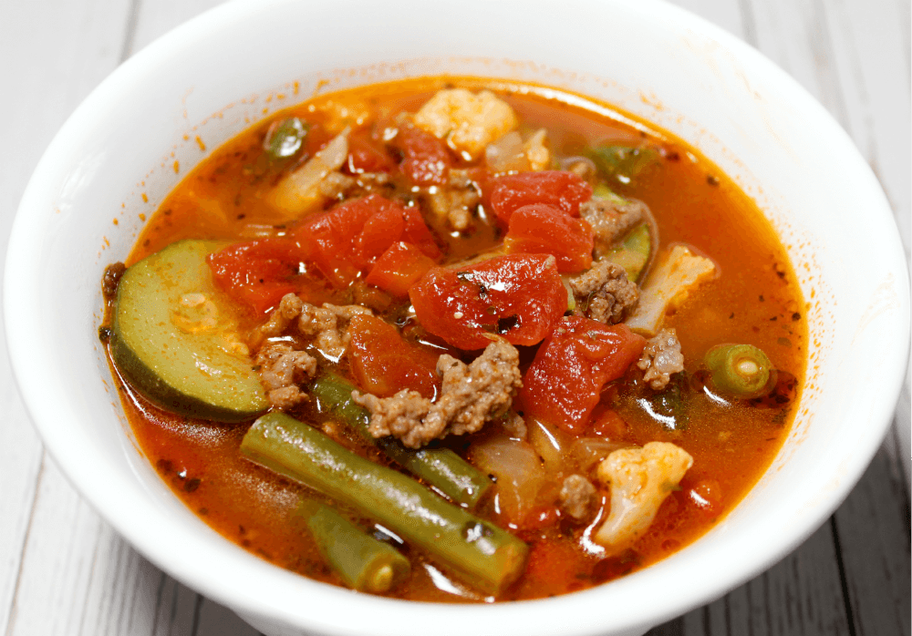 Hamburger Vegetable Keto Soup7