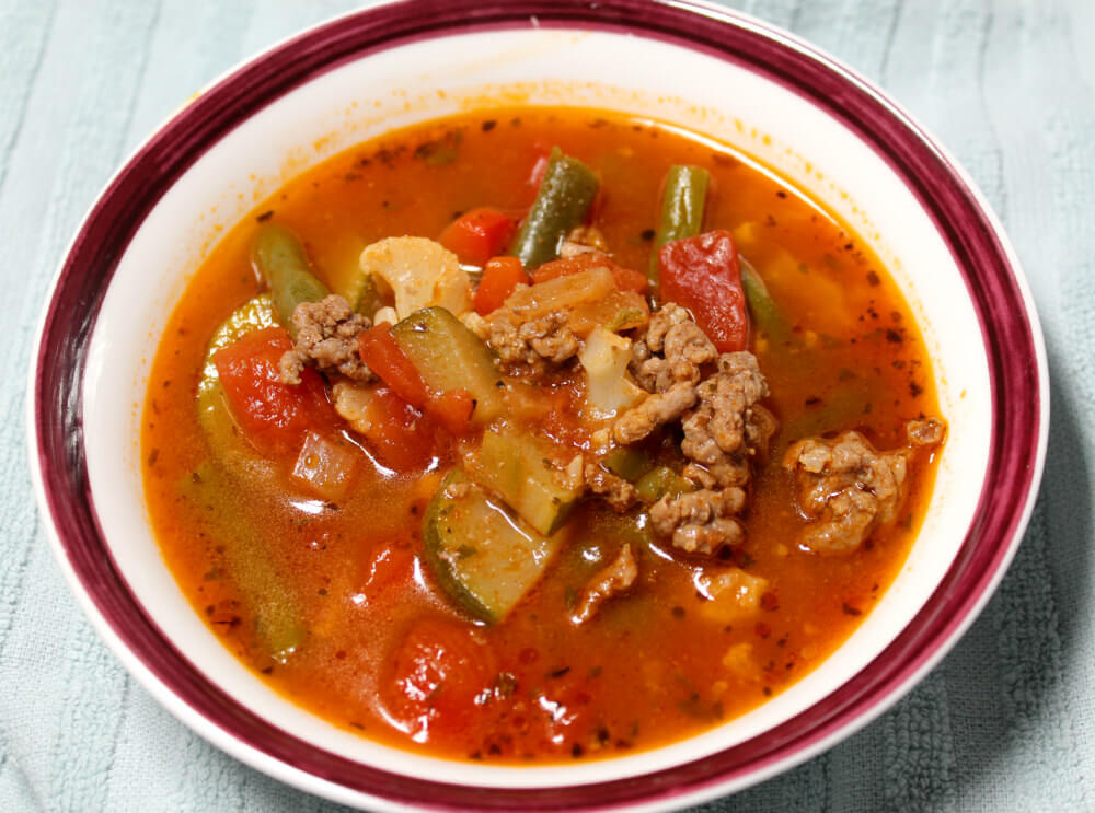 Hamburger Vegetable Keto Soup8