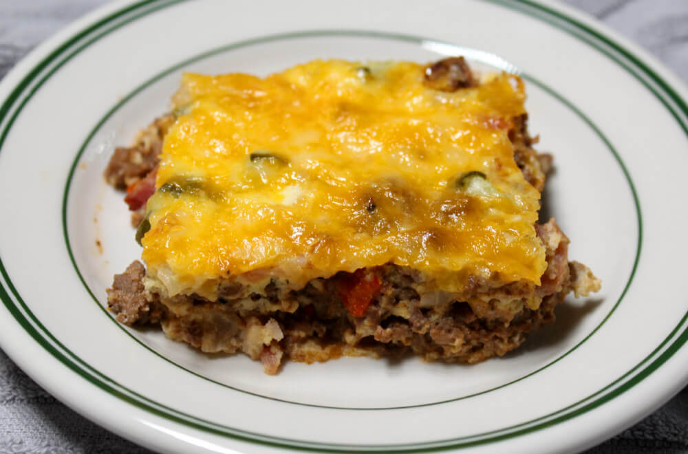 Bacon Cheeseburger Low Carb Casserole6
