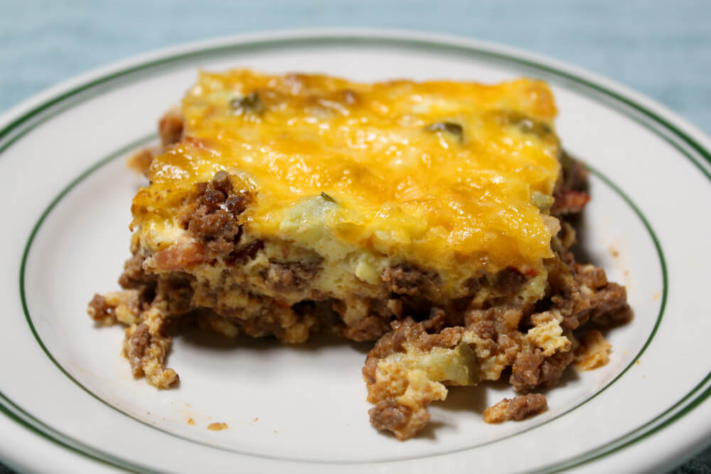 Bacon Cheeseburger Low Carb Casserole8