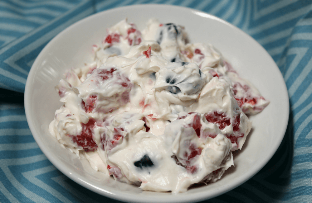 Keto Triple Berry Cheesecake Salad5